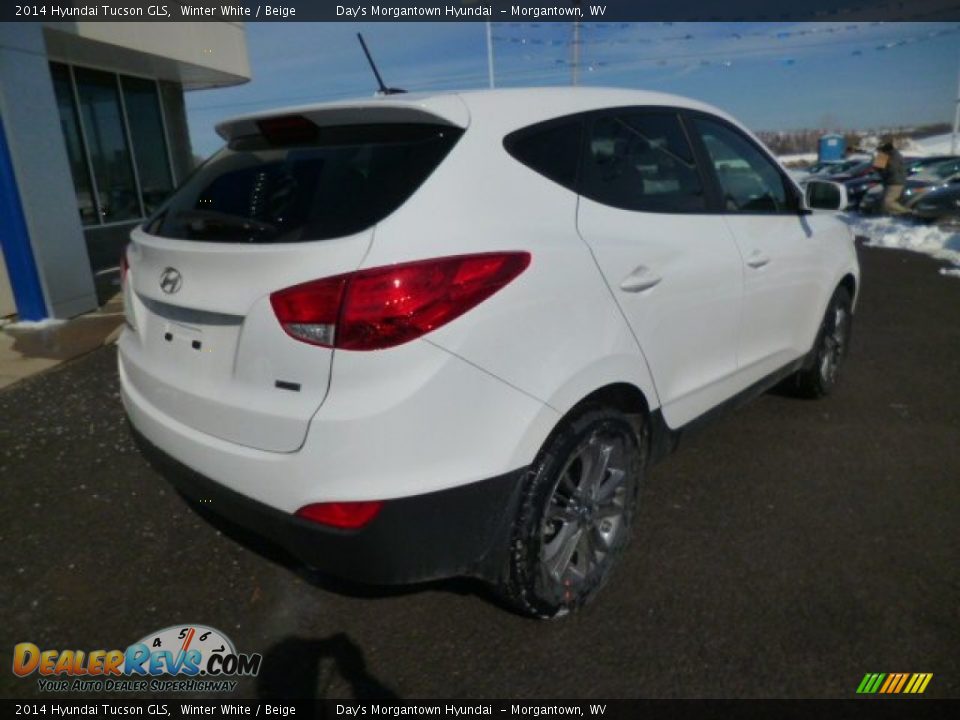 2014 Hyundai Tucson GLS Winter White / Beige Photo #7