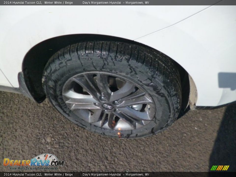 2014 Hyundai Tucson GLS Winter White / Beige Photo #9