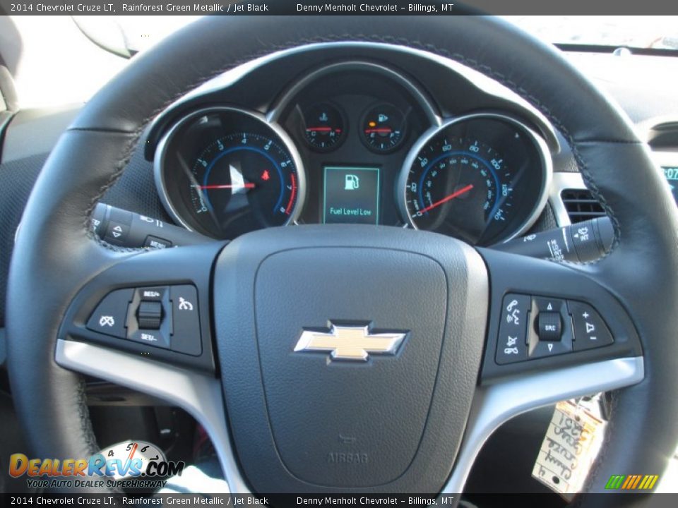 2014 Chevrolet Cruze LT Rainforest Green Metallic / Jet Black Photo #8