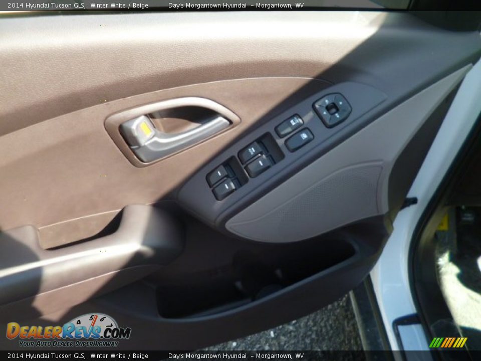 2014 Hyundai Tucson GLS Winter White / Beige Photo #18