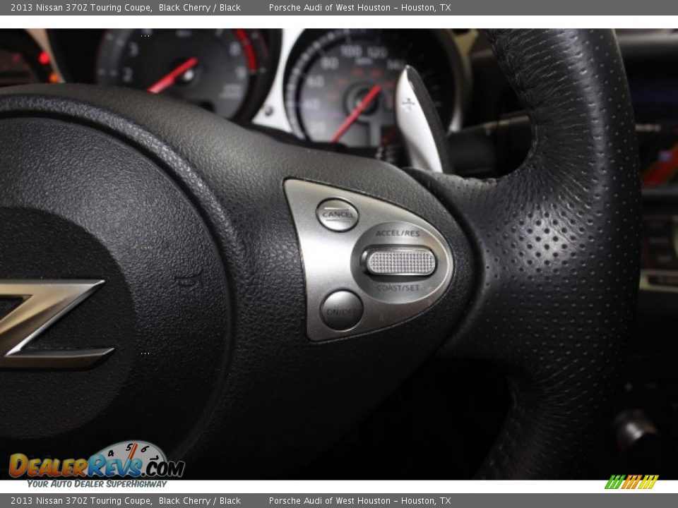2013 Nissan 370Z Touring Coupe Black Cherry / Black Photo #28