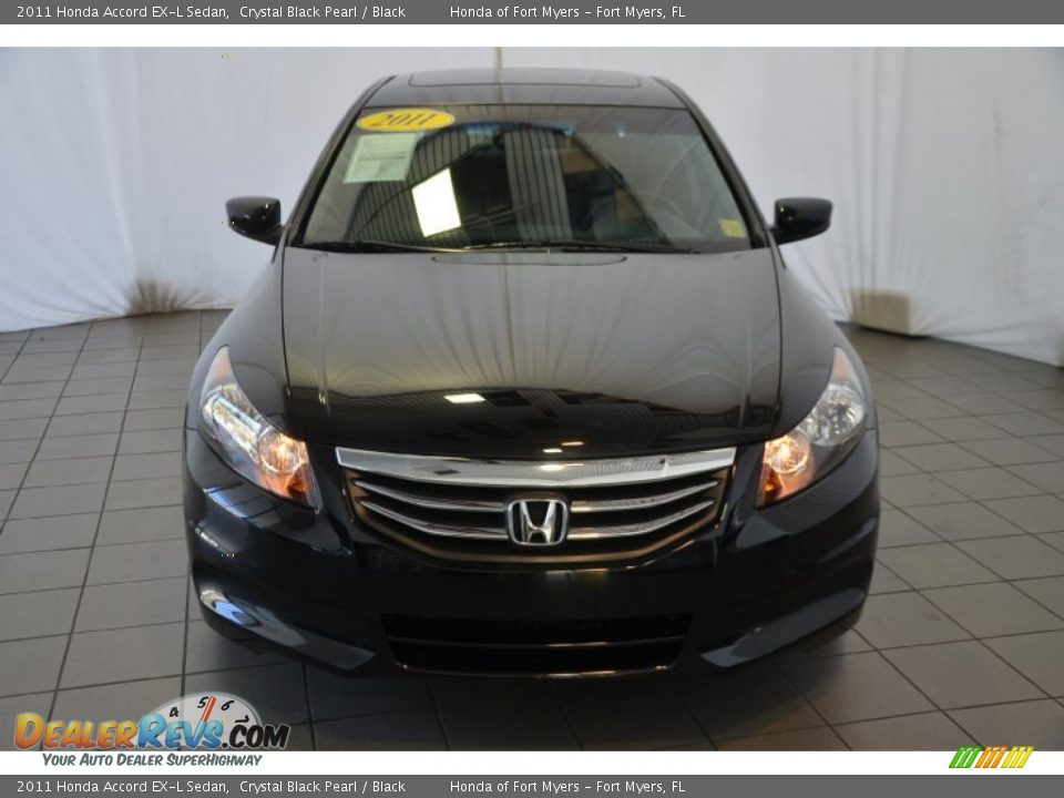 2011 Honda Accord EX-L Sedan Crystal Black Pearl / Black Photo #2