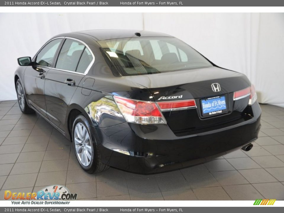 2011 Honda Accord EX-L Sedan Crystal Black Pearl / Black Photo #6