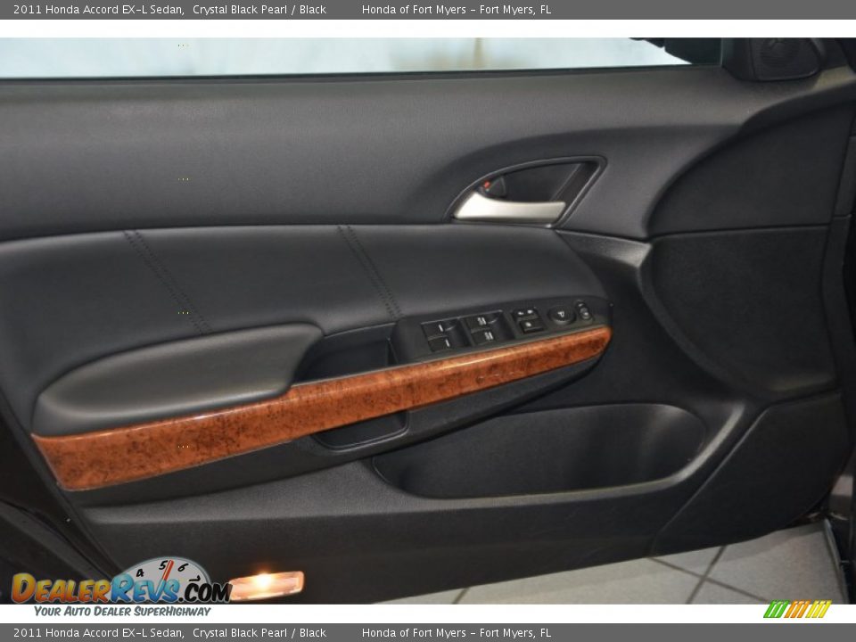 2011 Honda Accord EX-L Sedan Crystal Black Pearl / Black Photo #11