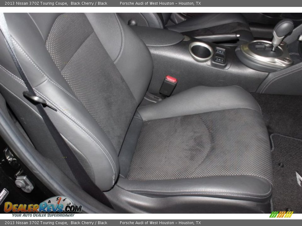 2013 Nissan 370Z Touring Coupe Black Cherry / Black Photo #34