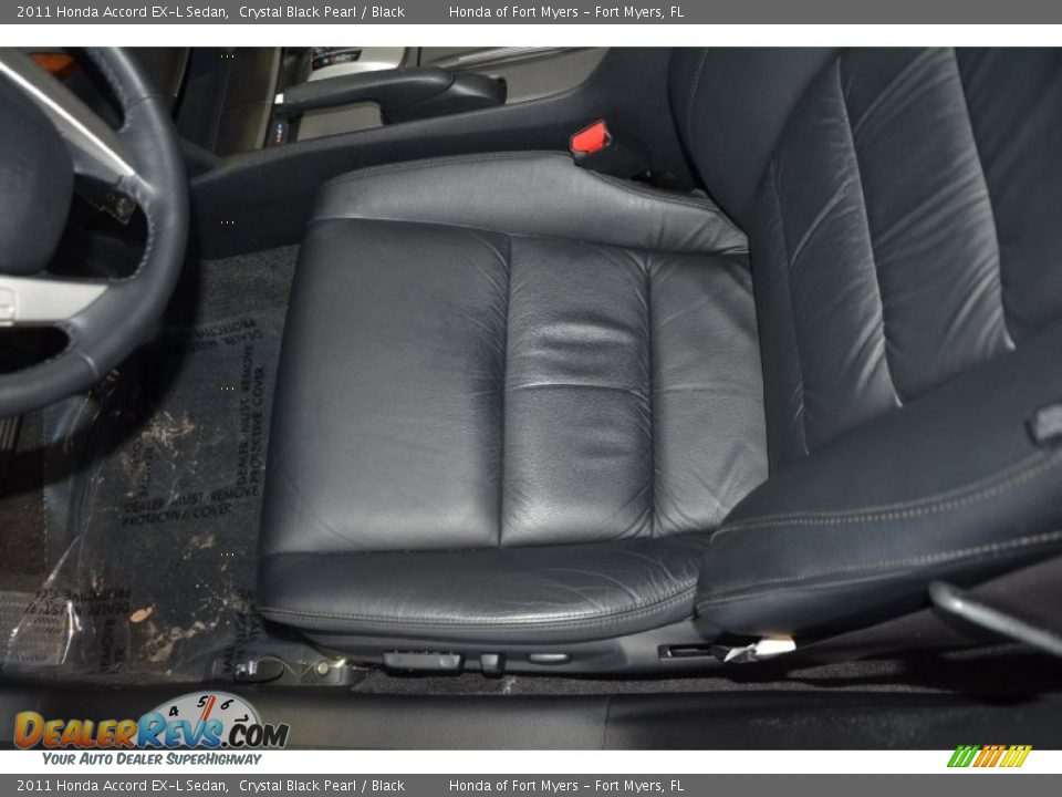 2011 Honda Accord EX-L Sedan Crystal Black Pearl / Black Photo #13