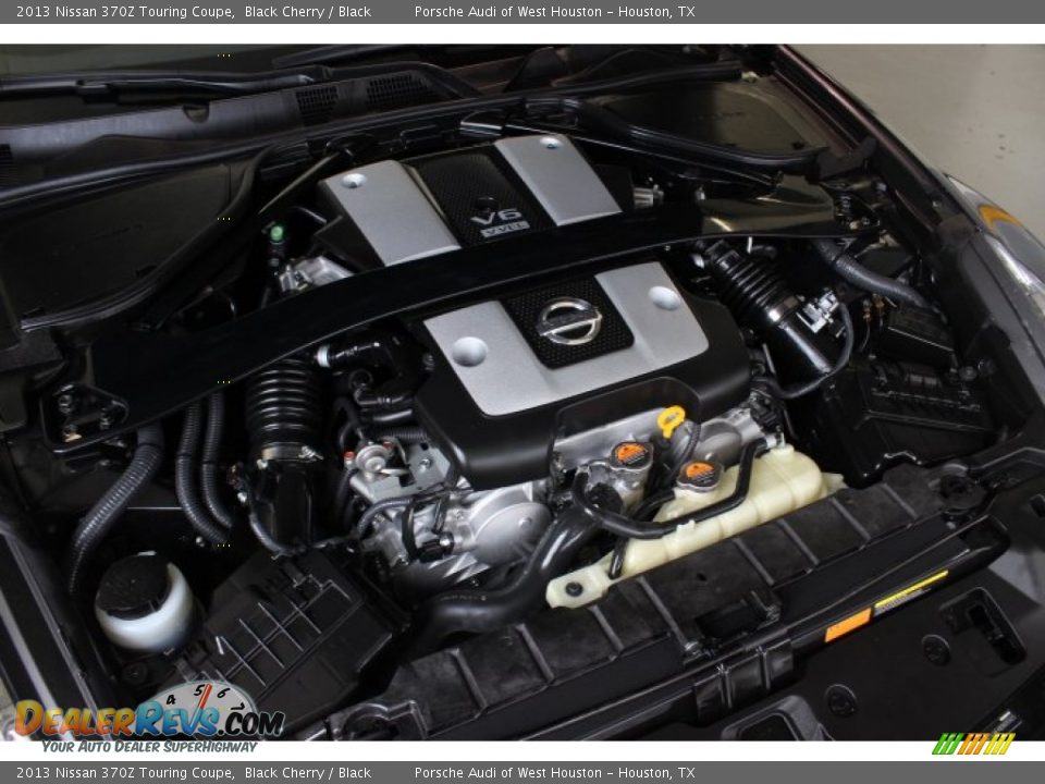 2013 Nissan 370Z Touring Coupe Black Cherry / Black Photo #35