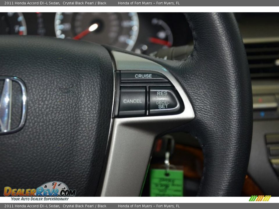 2011 Honda Accord EX-L Sedan Crystal Black Pearl / Black Photo #21