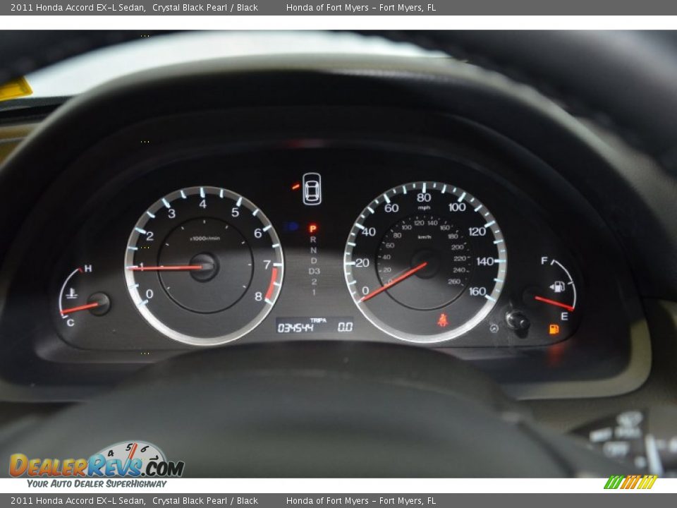 2011 Honda Accord EX-L Sedan Crystal Black Pearl / Black Photo #23