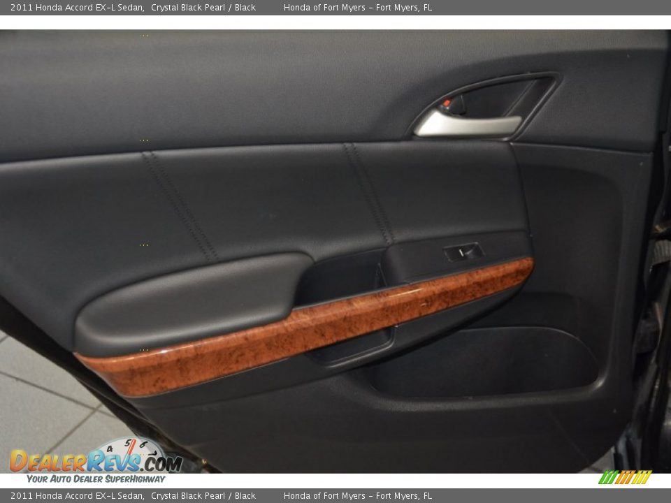 2011 Honda Accord EX-L Sedan Crystal Black Pearl / Black Photo #25
