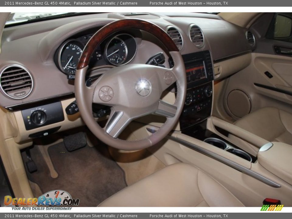 2011 Mercedes-Benz GL 450 4Matic Palladium Silver Metallic / Cashmere Photo #13