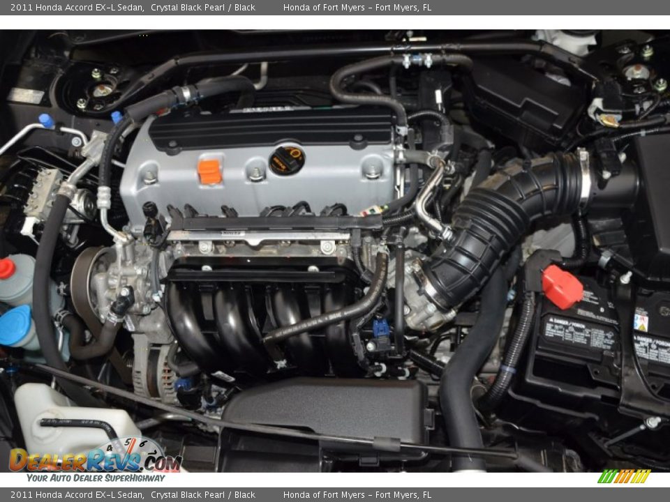 2011 Honda Accord EX-L Sedan Crystal Black Pearl / Black Photo #34