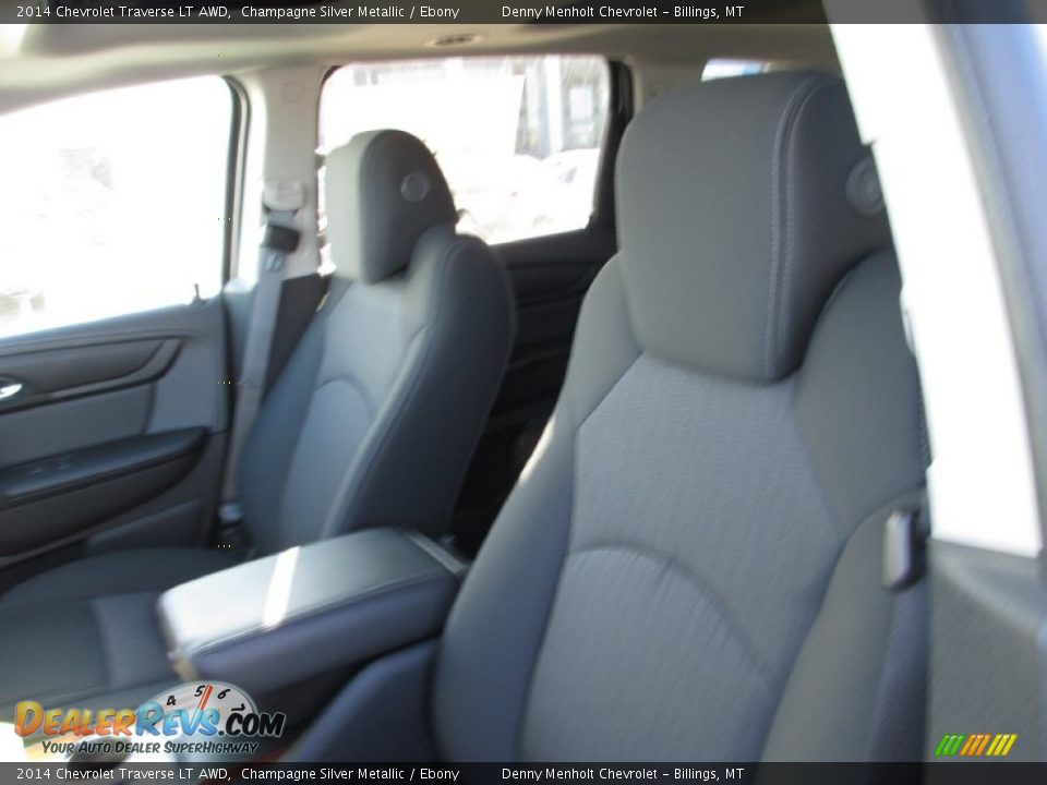 2014 Chevrolet Traverse LT AWD Champagne Silver Metallic / Ebony Photo #8