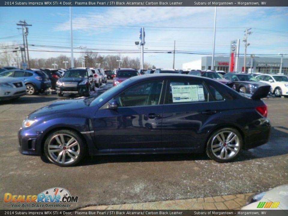 Plasma Blue Pearl 2014 Subaru Impreza WRX STi 4 Door Photo #4