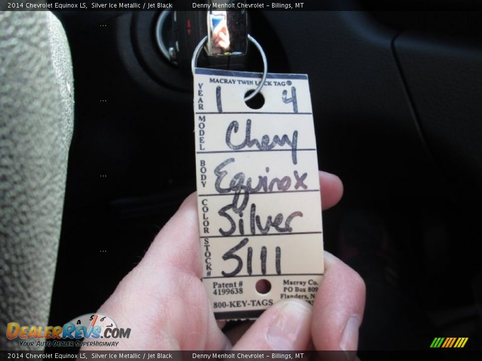 2014 Chevrolet Equinox LS Silver Ice Metallic / Jet Black Photo #10