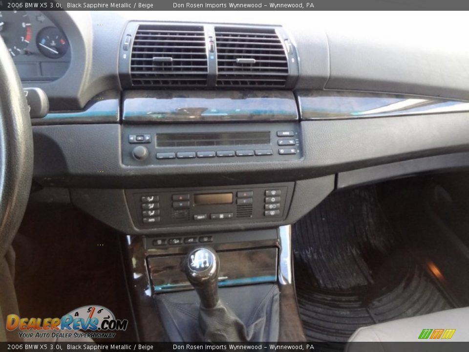 2006 BMW X5 3.0i Black Sapphire Metallic / Beige Photo #13