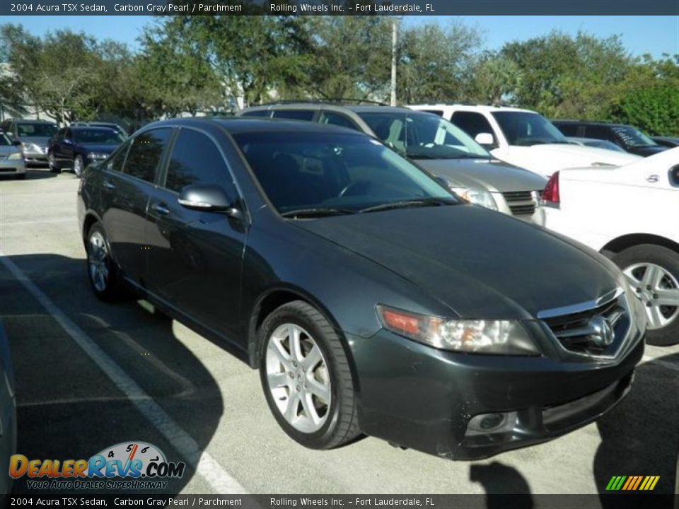 2004 Acura TSX Sedan Carbon Gray Pearl / Parchment Photo #2