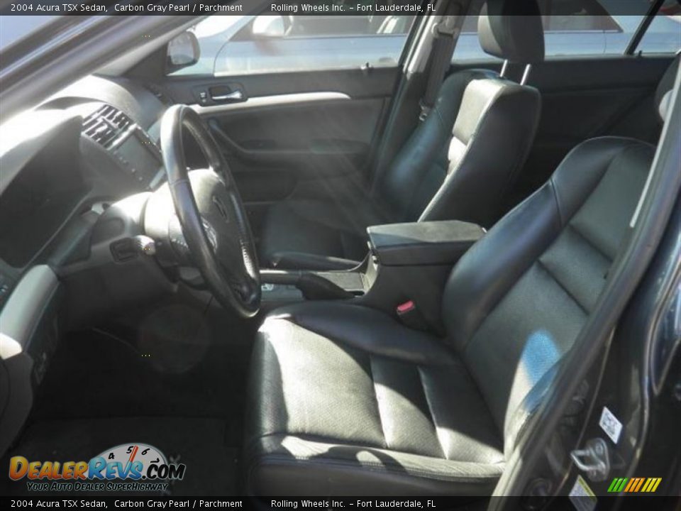 2004 Acura TSX Sedan Carbon Gray Pearl / Parchment Photo #6