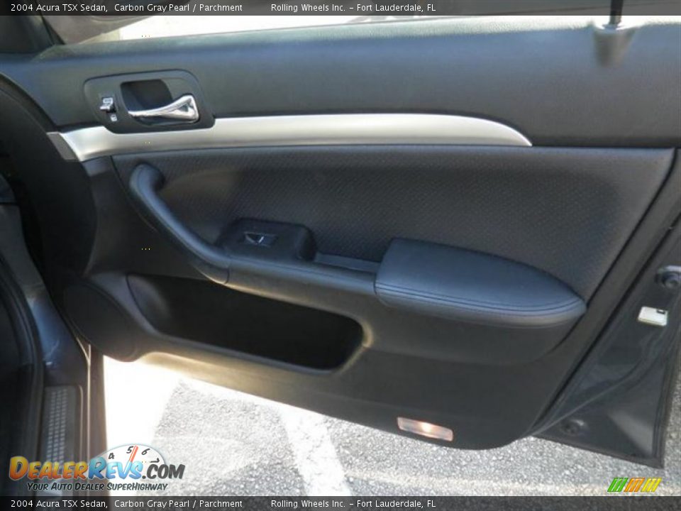 2004 Acura TSX Sedan Carbon Gray Pearl / Parchment Photo #11