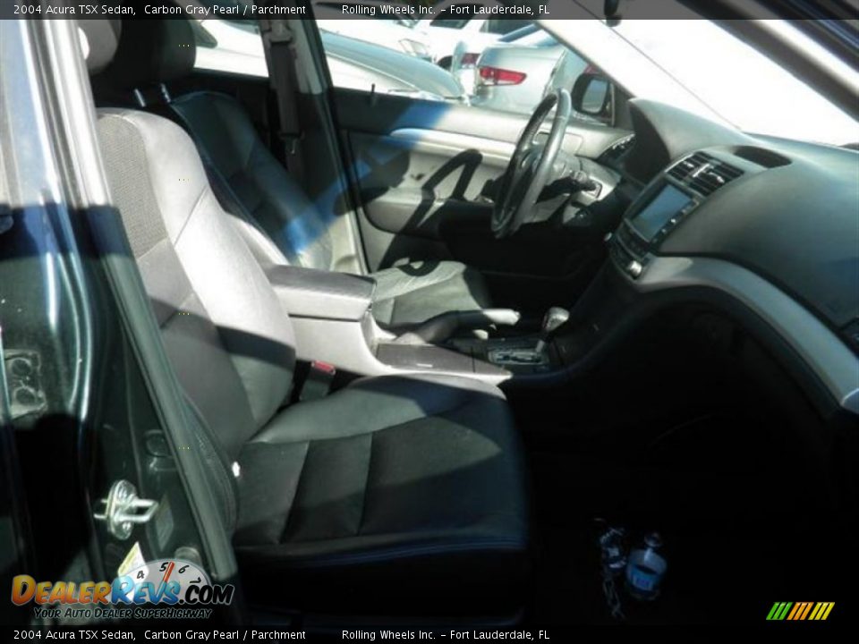 2004 Acura TSX Sedan Carbon Gray Pearl / Parchment Photo #13