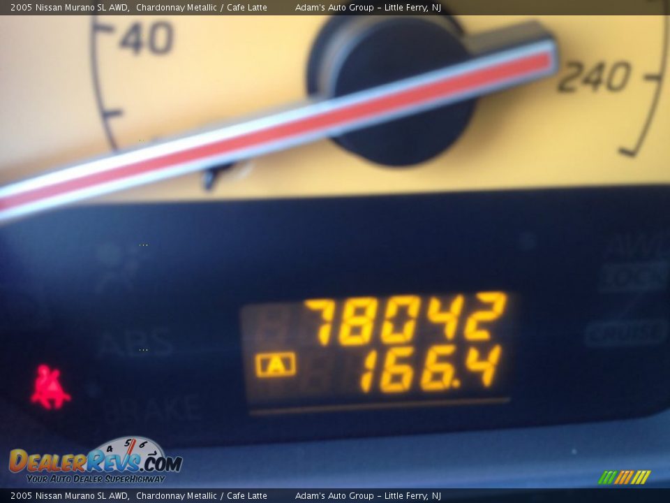 2005 Nissan Murano SL AWD Chardonnay Metallic / Cafe Latte Photo #10