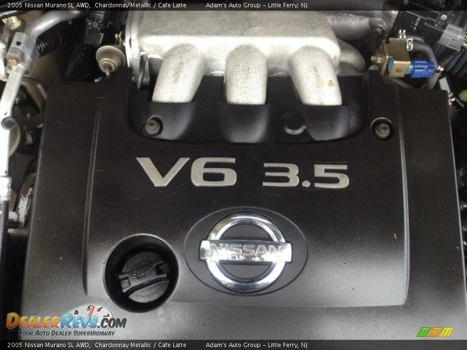 2005 Nissan Murano SL AWD Chardonnay Metallic / Cafe Latte Photo #35