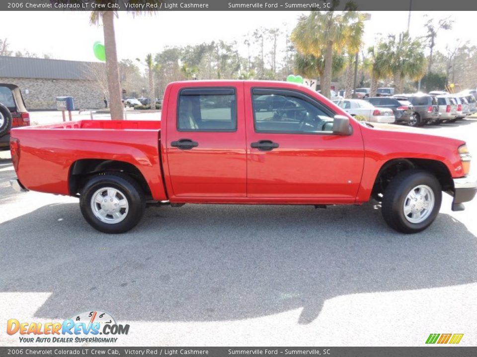 2006 Chevrolet Colorado LT Crew Cab Victory Red / Light Cashmere Photo #12