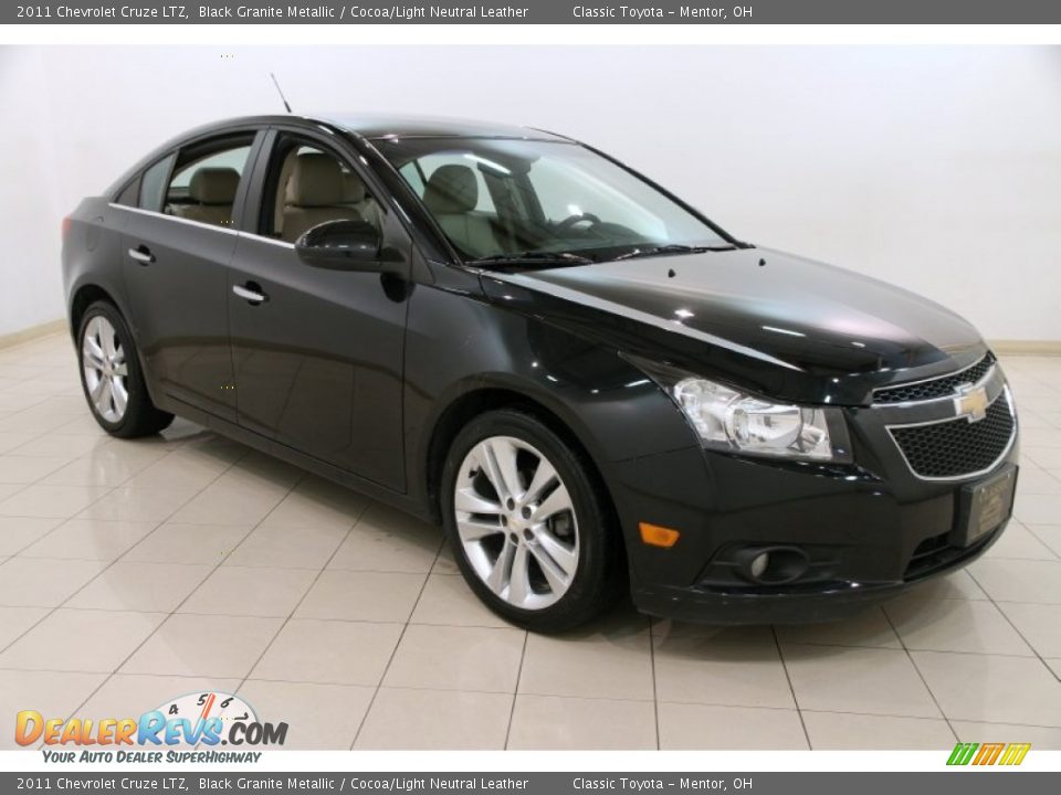 2011 Chevrolet Cruze LTZ Black Granite Metallic / Cocoa/Light Neutral Leather Photo #1