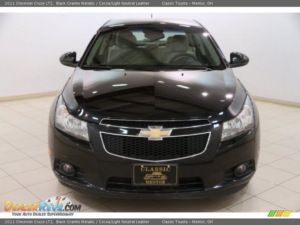 2011 Chevrolet Cruze LTZ Black Granite Metallic / Cocoa/Light Neutral Leather Photo #2