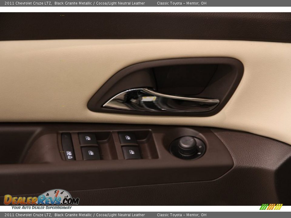 2011 Chevrolet Cruze LTZ Black Granite Metallic / Cocoa/Light Neutral Leather Photo #5