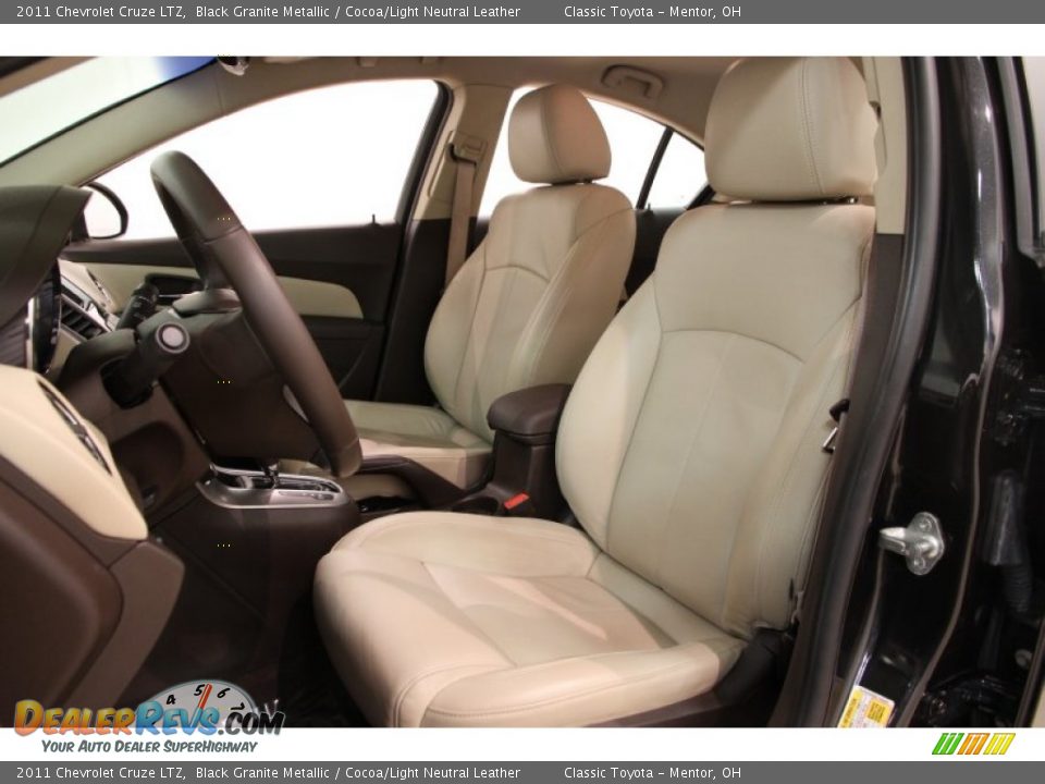 2011 Chevrolet Cruze LTZ Black Granite Metallic / Cocoa/Light Neutral Leather Photo #6