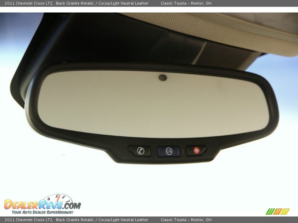 2011 Chevrolet Cruze LTZ Black Granite Metallic / Cocoa/Light Neutral Leather Photo #10