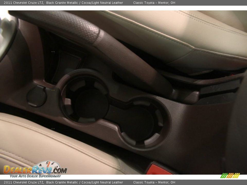 2011 Chevrolet Cruze LTZ Black Granite Metallic / Cocoa/Light Neutral Leather Photo #14