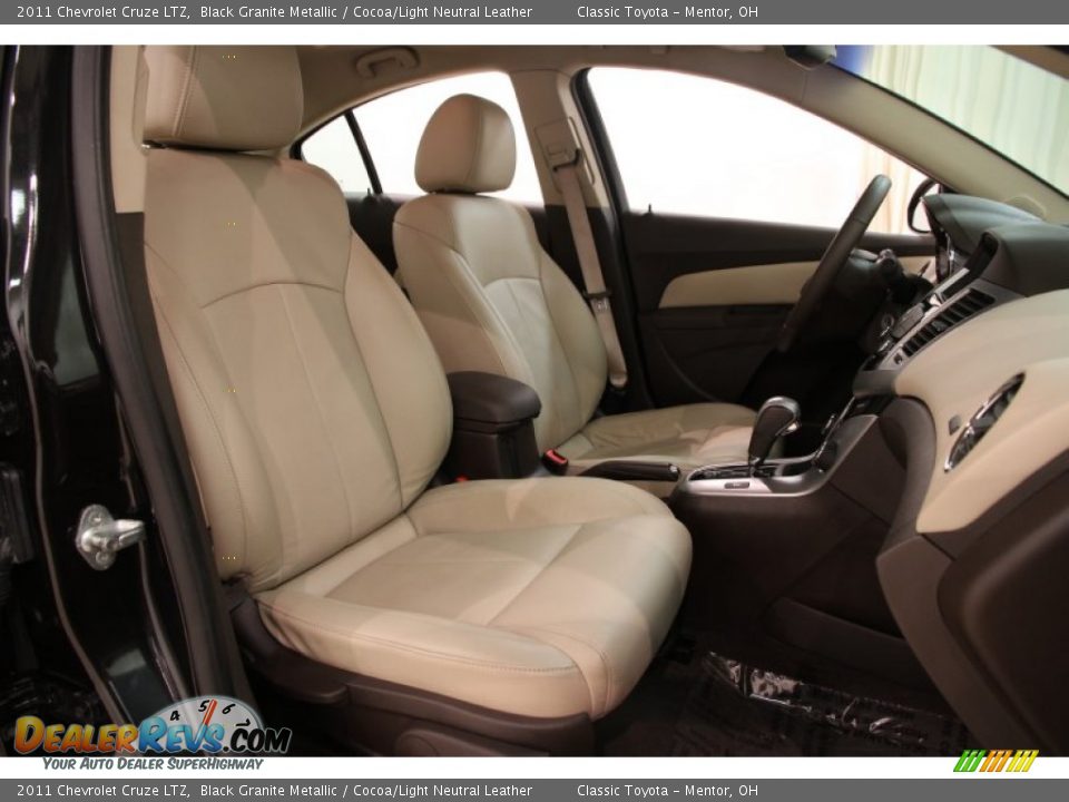 2011 Chevrolet Cruze LTZ Black Granite Metallic / Cocoa/Light Neutral Leather Photo #15