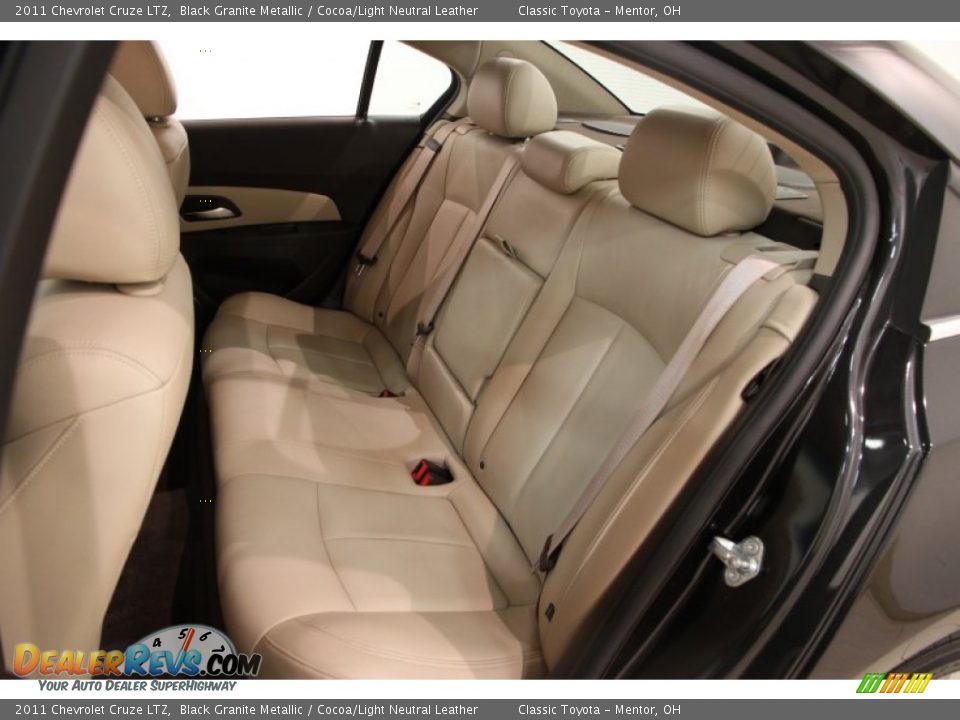 2011 Chevrolet Cruze LTZ Black Granite Metallic / Cocoa/Light Neutral Leather Photo #17