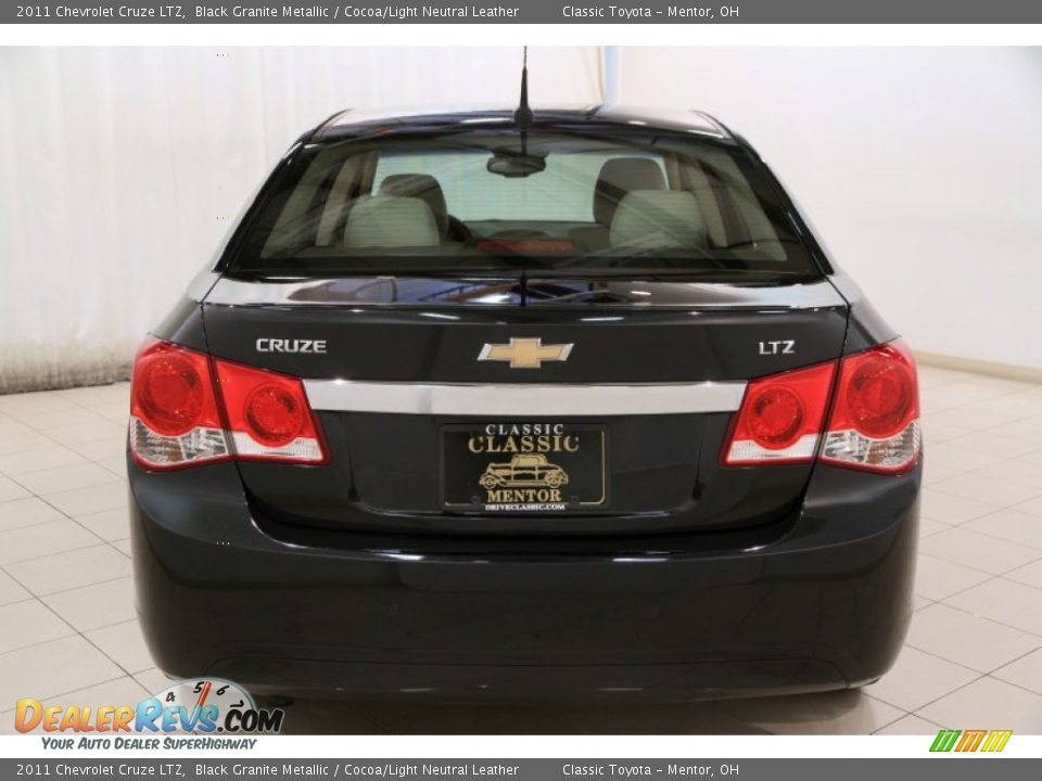 2011 Chevrolet Cruze LTZ Black Granite Metallic / Cocoa/Light Neutral Leather Photo #18