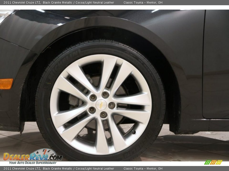 2011 Chevrolet Cruze LTZ Black Granite Metallic / Cocoa/Light Neutral Leather Photo #20