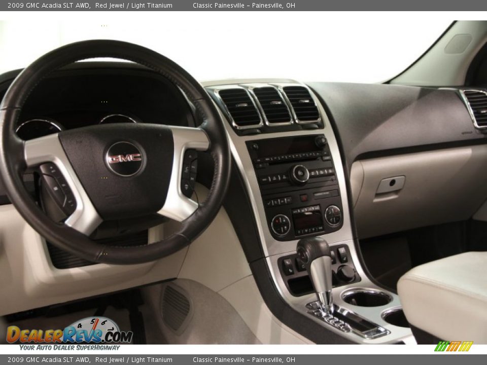2009 GMC Acadia SLT AWD Red Jewel / Light Titanium Photo #7