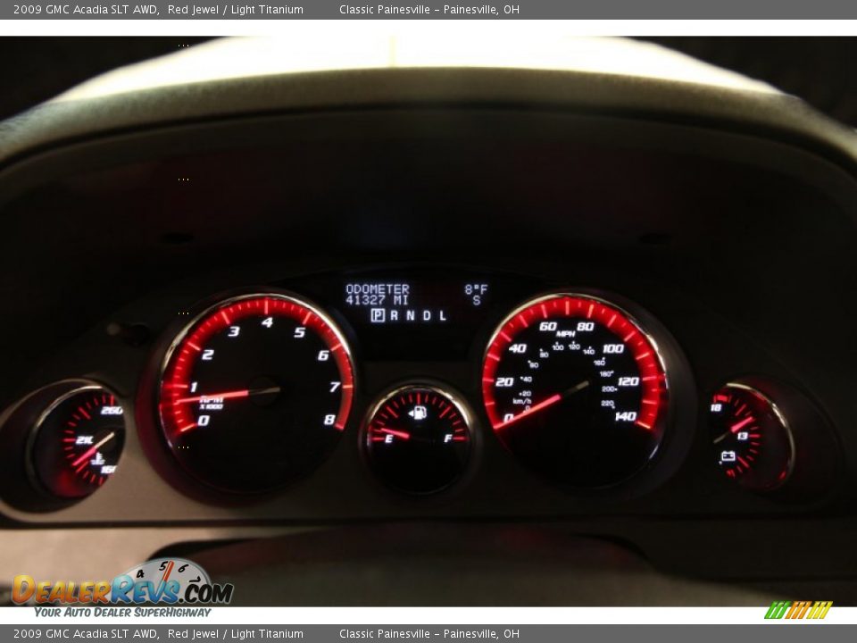 2009 GMC Acadia SLT AWD Red Jewel / Light Titanium Photo #9