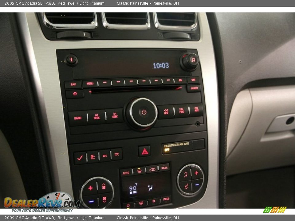 2009 GMC Acadia SLT AWD Red Jewel / Light Titanium Photo #12