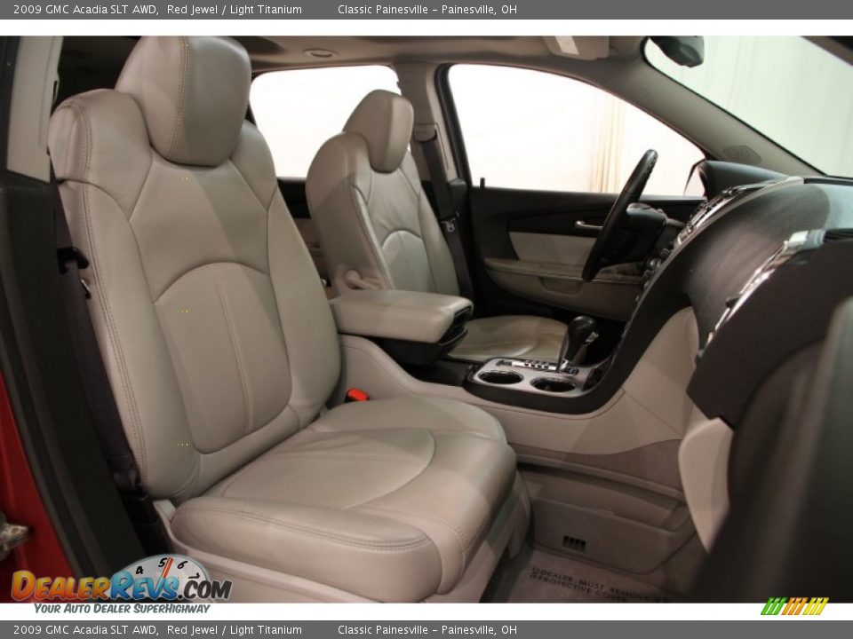 2009 GMC Acadia SLT AWD Red Jewel / Light Titanium Photo #14