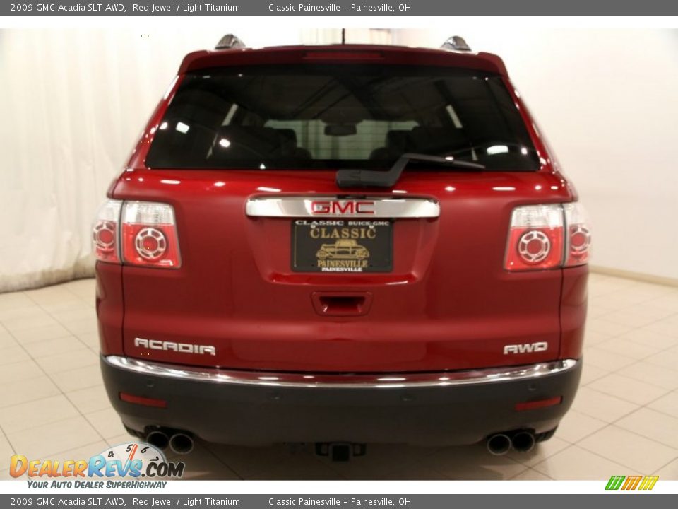 2009 GMC Acadia SLT AWD Red Jewel / Light Titanium Photo #21