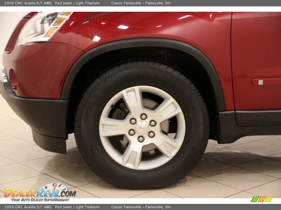 2009 GMC Acadia SLT AWD Red Jewel / Light Titanium Photo #23
