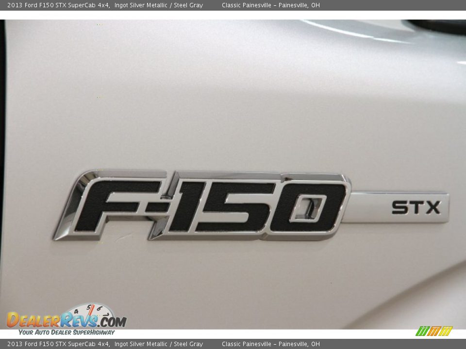 2013 Ford F150 STX SuperCab 4x4 Ingot Silver Metallic / Steel Gray Photo #24