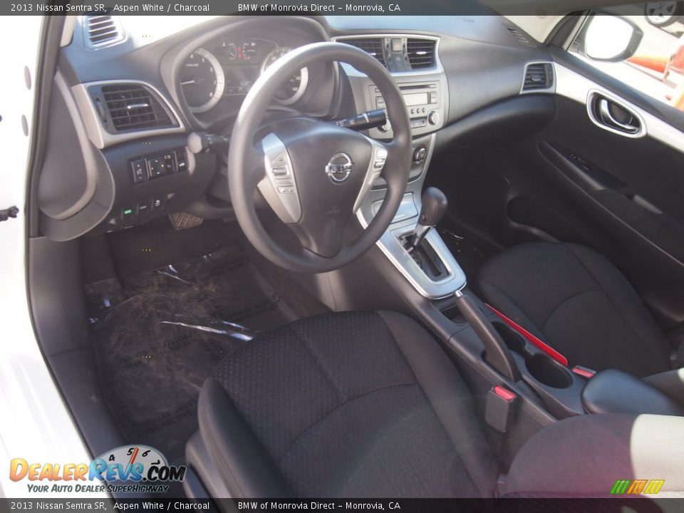 2013 Nissan Sentra SR Aspen White / Charcoal Photo #14