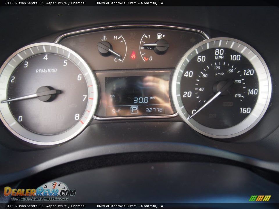 2013 Nissan Sentra SR Aspen White / Charcoal Photo #16