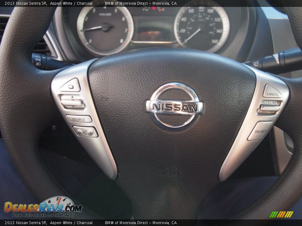 2013 Nissan Sentra SR Aspen White / Charcoal Photo #17