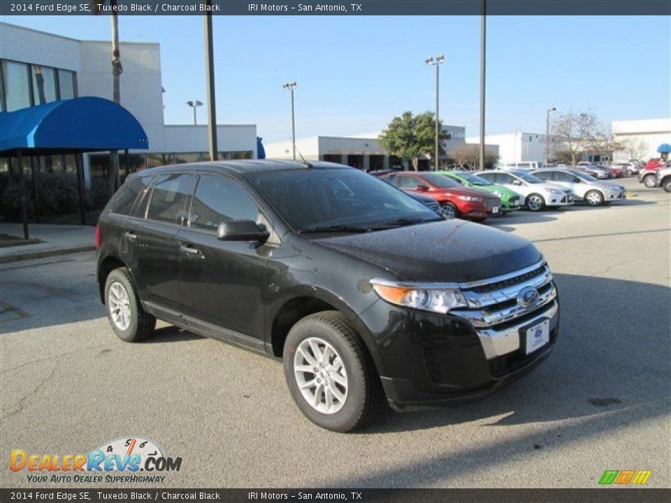 2014 Ford Edge SE Tuxedo Black / Charcoal Black Photo #8