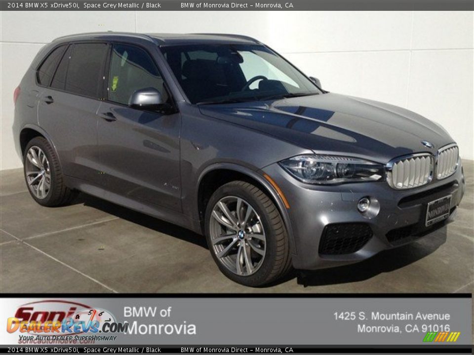 2014 BMW X5 xDrive50i Space Grey Metallic / Black Photo #1