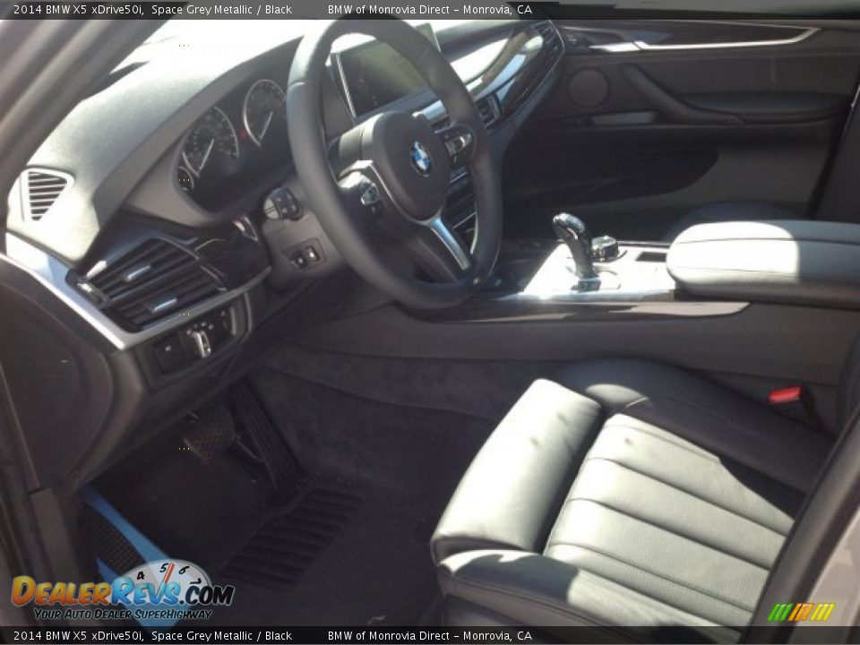 2014 BMW X5 xDrive50i Space Grey Metallic / Black Photo #6